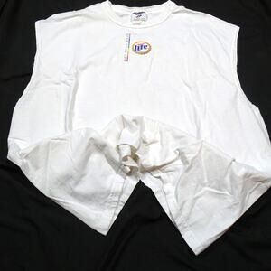 Vtg 2002 Miller Lite Gay Pride Sleeveless Tee LGBTQ+ Shirt Y2K Pride Festival